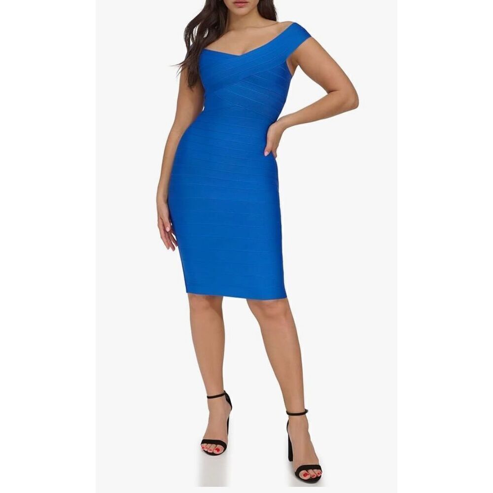 Siena Women's Bandage Knit Off The Shoulder Bodycon Dress -14